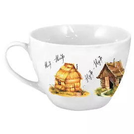 чашка-джамбо Домики 500мл фарфор