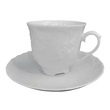 чашка с блюдцем CMIELOW Рококо 170мл фарфор