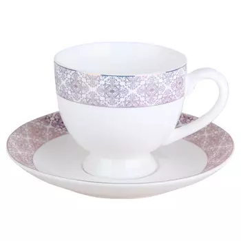 чашка с блюдцем Damask 240мл фарфор