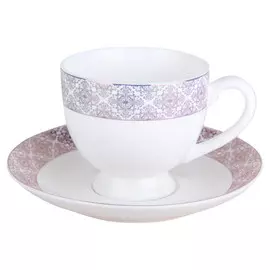 чашка с блюдцем Damask 240мл фарфор