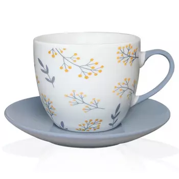 чашка с блюдцем ESPRADO Ramita 235мл фарфор