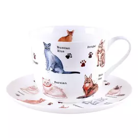 чашка с блюдцем Jumbo Cats 500мл фарфор под.уп.