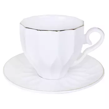 чашка с блюдцем Каприз 220мл фарфор под.уп.