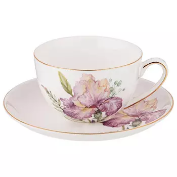 чашка с блюдцем LEFARD Irises 280мл фарфор
