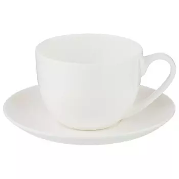 чашка с блюдцем LEFARD Silk 330мл костяной фарфор