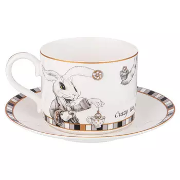 чашка с блюдцем LEFARD Wonderland Алиса 300мл фарфор