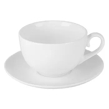 чашка с блюдцем NOUVELLE HOME Маршмеллоу 310мл фарфор