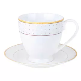 чашка с блюдцем QUINSBERRY Harrington 440мл костяной фарфор под.уп.