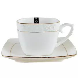 чашка с блюдцем Снежная королева 240мл керамика