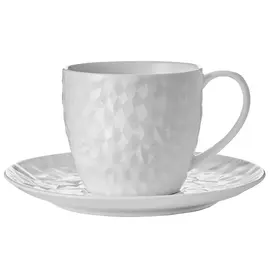 чашка с блюдцем WALMER Crystal 320мл фарфор