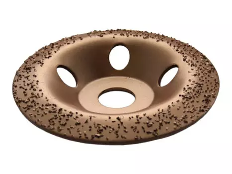 чашка твёрдосплавная ПРАКТИКА 125х22мм наклонная зерно 24 мелкое