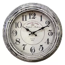 часы настенные 21.5.11.2 D420мм бежевый с эффектом браширования сосна