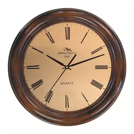 часы настенные 70386МЦ2 D320мм темно-коричневый береза