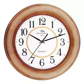 часы настенные 7038АМЦ1 D320мм светло-коричневый береза