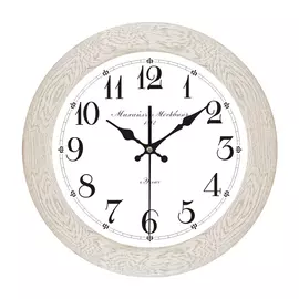 часы настенные АНДАНТЕ 1.2 D360мм белый дуб