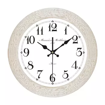 часы настенные АНДАНТЕ 1.2 D360мм белый дуб