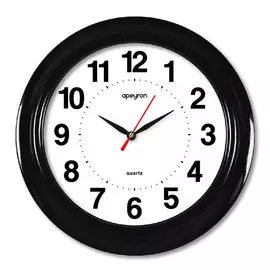часы настенные APEYRON PL20-212 пластик черный/белый