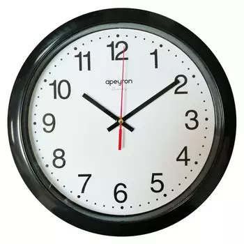 часы настенные APEYRON PL 1.112 черный пластик