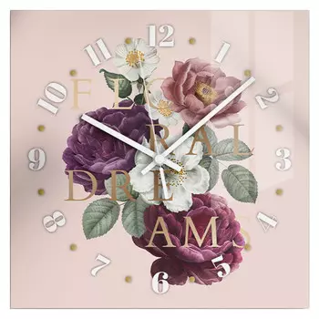 часы настенные БЕЛЛЬ 14 D300мм стекло CH-18-14-01 розовый