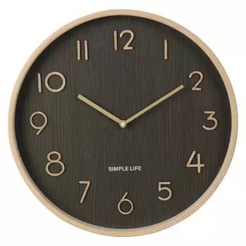 часы настенные KOOPMAN 380х380мм МДФ темно-се