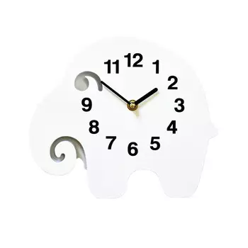 часы настенные СЛОН 1 240x200мм белый МДФ