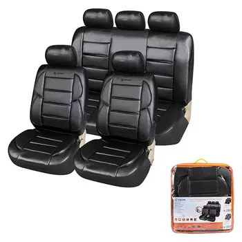 чехлы для сидений AIRLINE Premier черные 11 предметов