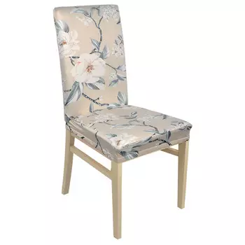 чехол на стул QWERTY Цветы 500х500х550мм