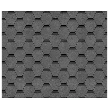 черепица гибкая DOCKE Pie Eurasia Шестигранник серая