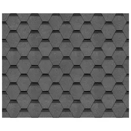 черепица гибкая DOCKE Pie Eurasia Шестигранник серый уп. 3м2