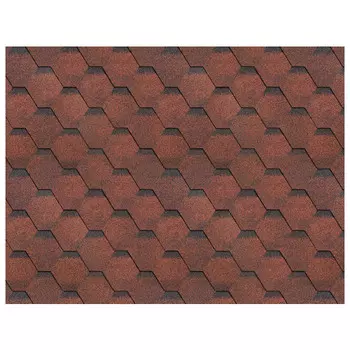 черепица гибкая ТЕХНОНИКОЛЬ Финская Соната 3м.кв. красная