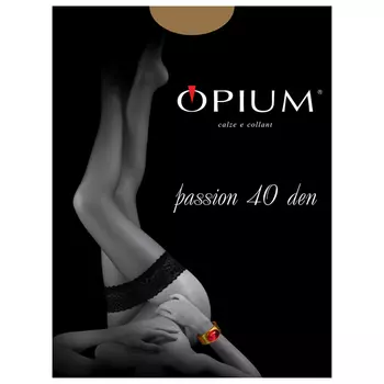 чулки OPIUM Passion 40den 4 nero