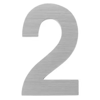 цифра-2 самокл нерж сталь хром сатинированный