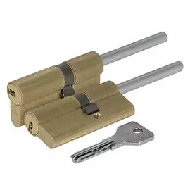 цилиндр ключевой CISA 70мм 40+30 латунь вертушка