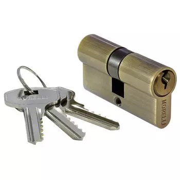 цилиндр ключевой MORELLI 60мм 30+30 бронза