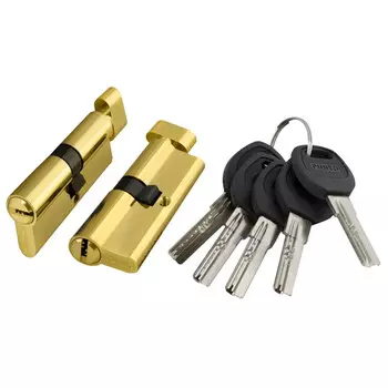 цилиндр ключевой Punto Lock a202 70мм 35х35 латунь вертушка