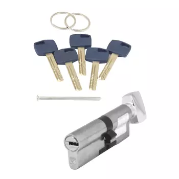 цилиндровый механизм APECS Premier XR 80мм 35+45 вертушка никель