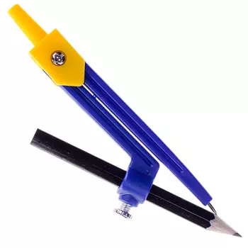 циркуль ARTSPACE 110мм пластиковый с карандашом ПВХ чехол