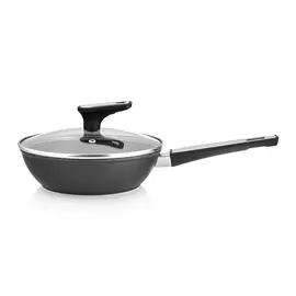 cковорода WALMER Blackpool 26см антипр.покр. кован.алюм. с крышкой индукция глубокая