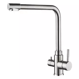 cмеситель для кухни LEDEME L4355-3 канал для фильтра хром