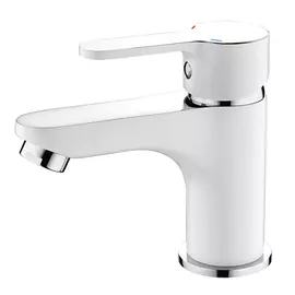 cмеситель для раковины LEDEME L1003W белый/хром