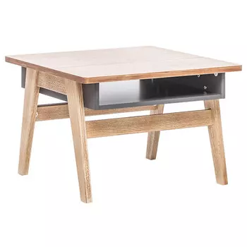 cтол журнальный Сканди 650x650x442мм дуб/серый ясень