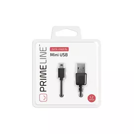 дата-кабель USB-mini 1,2м черный