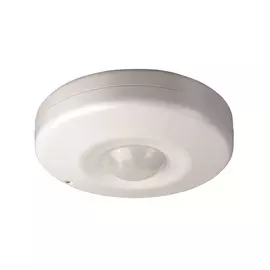 датчик движения потолочный 360гр до 12м max1200Вт белый