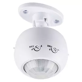датчик движения поворотный 1200Вт 8m белый
