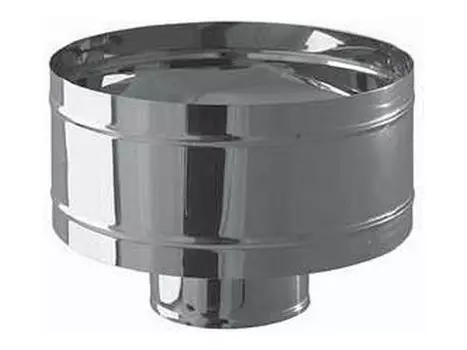 зонт дымохода с ветрозащитой Ф115 AISI 430