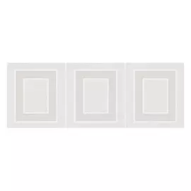 декор настенный 15х40 ВИЛЛАНЕЛЛА геометрия, белый