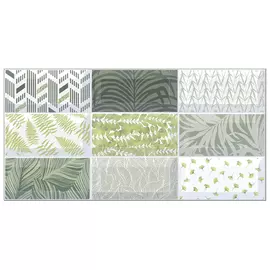 декор настенный 20,1х40,5 ЭЛАРА Селект 1, зеленый