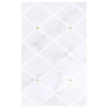 декор настенный 25х40 Милана 02 светло-серый