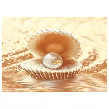 декор настенный AXIMA Фиджи D1 25х35 Жемчуг