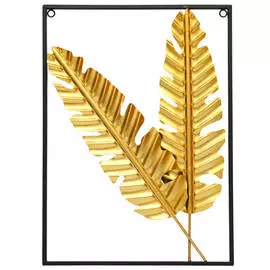 декор настенный ДУЭТ 365х505х10мм черный золото алюминий